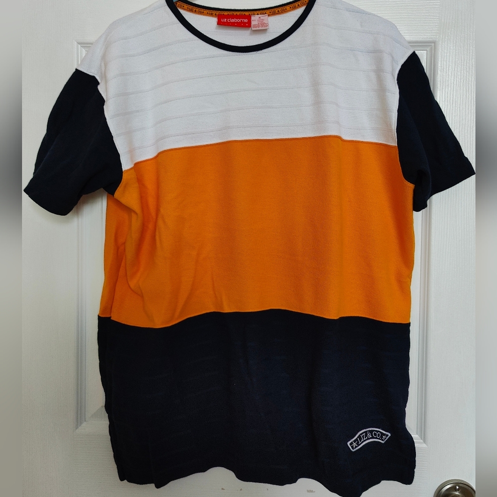 Liz Claiborne Tri-coloured T-shirt